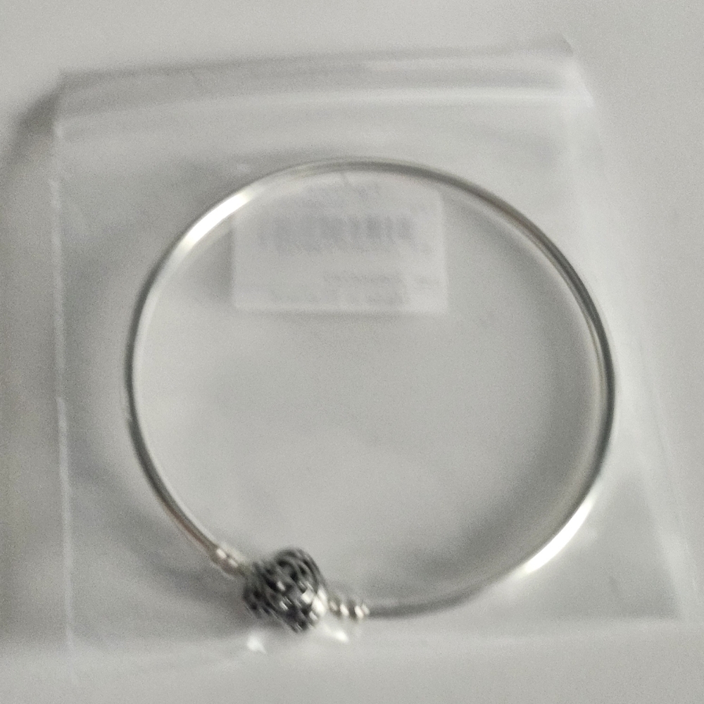 Pandora Celestial Heart Clasp Bangle Sterling silver - Picture 7 of 8